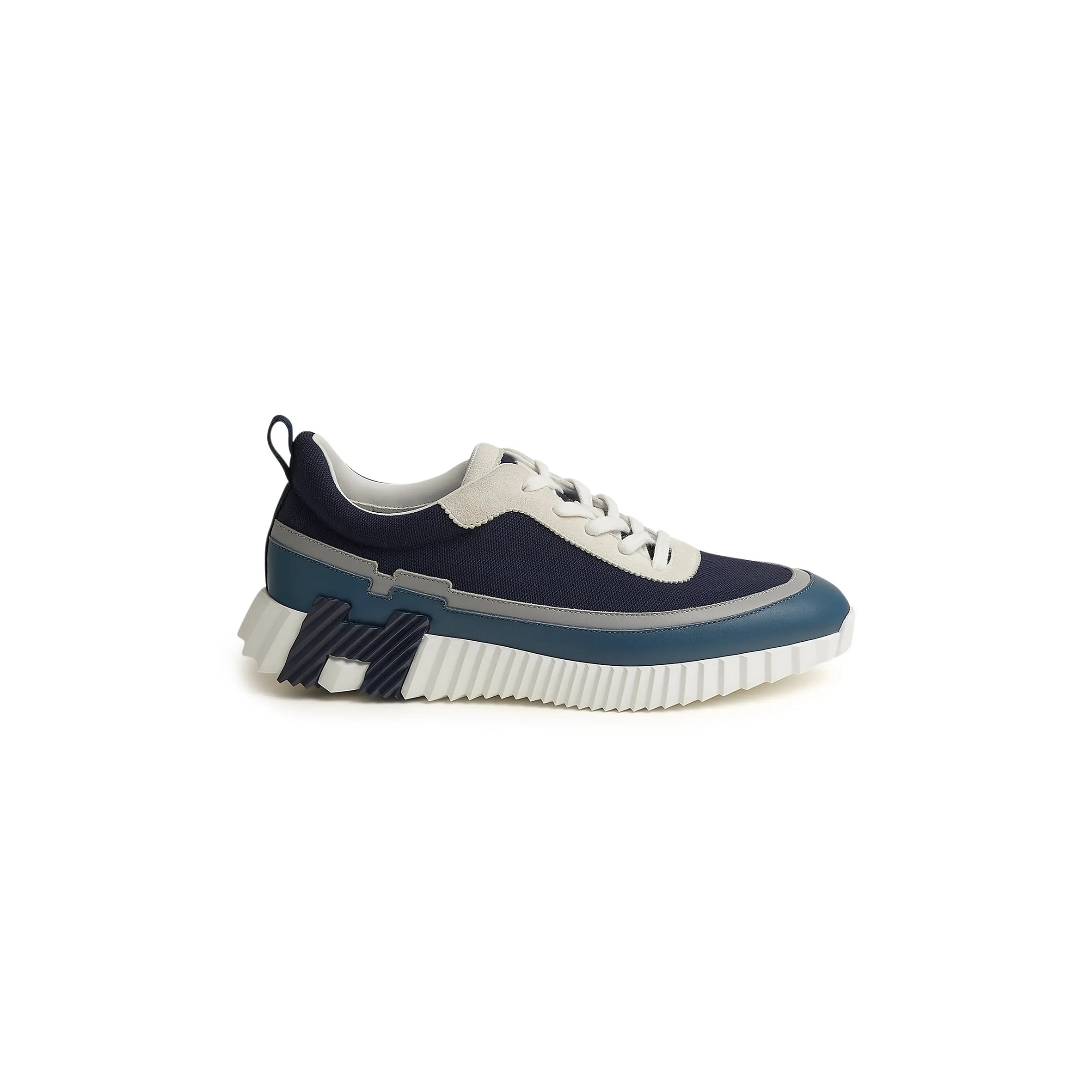 HERMES PARIS BOUNCING SNEAKER BLUE GREY WHITE H242796ZHI2435